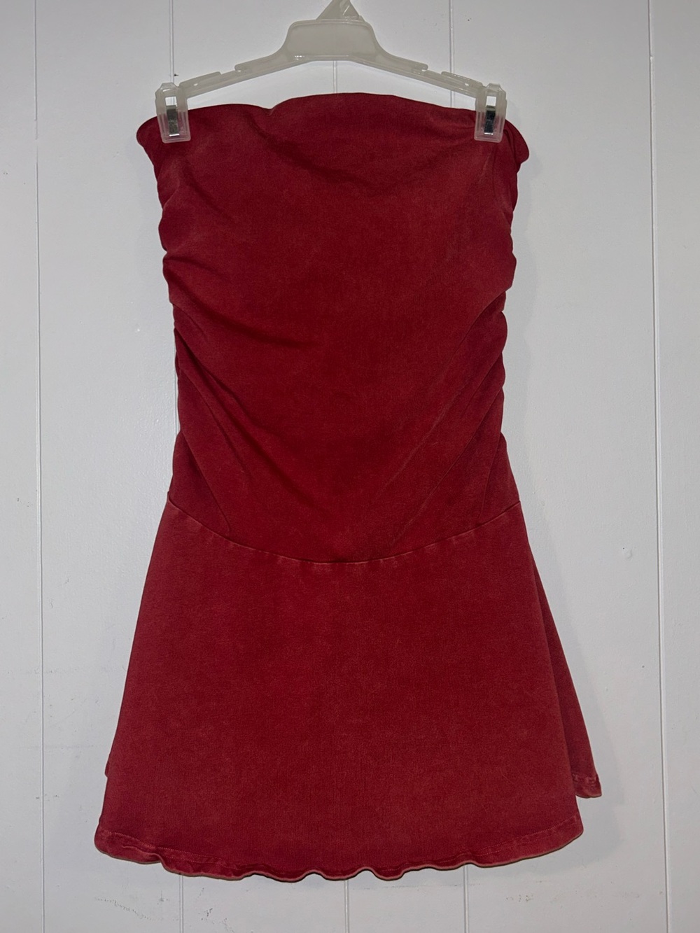 Aerie OFFLINE Red Strapless Romper / Skort Dress size small